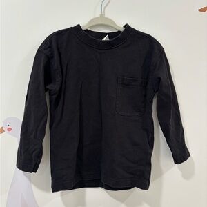 Zara Kids Charcoal Long Sleeve Tee